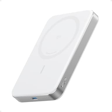Anker MagGo Powerbank, Ultra-schlankes 10.000mAh magnetisches Akkupack, Qi2-zertifiziert, portabel, 15W Ultra-schnelles MagSafe-kompatibles Ladegerät, ergonomisches Design, nur für iPhone 17/16/15/14