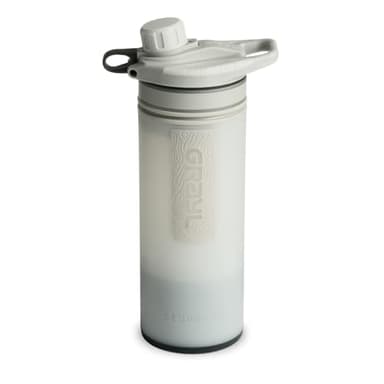 GRAYL GeoPress 710ml Outdoor Wasserfilter Trinkwasser I Eliminiert 99,99% aller Bakterien und Viren I Perfekt für Camping, Survival und Reisen (Peak White)