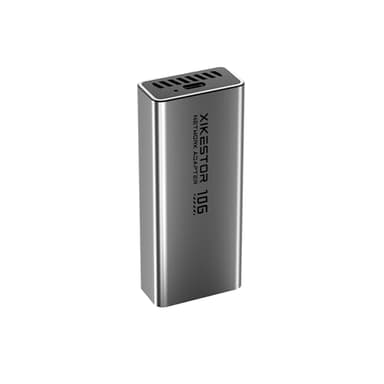 XikeStor USB 3.2 10GbE Ethernet Adapter, Bis zu 10Gb/s, Unterstützt 10Gb/s, 5Gb/s, 2.5Gb/s, 1Gb/s und 100Mb/s Base-T, Kompatibel mit Thunderbolt 3/4 Geräten, mit 10Gbps C zu C Kabel