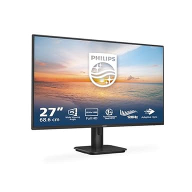Philips 27E1N1100A - 27 Zoll Full HD Monitor, eingeb. Lautsprecher, 1 ms Reaktionszeit (1920x1080, 100 Hz, VGA, HDMI 1.4) schwarz