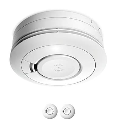 Ei Electronics Ei650 Rauchwarnmelder, Rauchmelder im 2er Set, Stand-Alone-Gerät mit Batterie für 10 Jahre, Testsieger Stiftung Warentest, weiß
