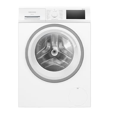 Siemens WM14N127 Waschmaschine iQ300, Frontlader mit 8 kg Fassungsvermögen, 1400 UpM, speedPack L, smartFinish, Outdoor-Programm, LED-Display, Weiß, 60 cm