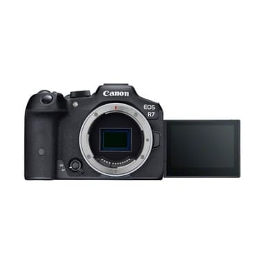 Canon EOS R7 (nur Gehäuse, ohne Mount Adapter) – Spiegellose Systemkamera mit 32,5 MP APS-C CMOS-Sensor – Dual Pixel CMOS AF II – Integrierte Bildkombination - Perfekt, um Naturmomente einzufangen
