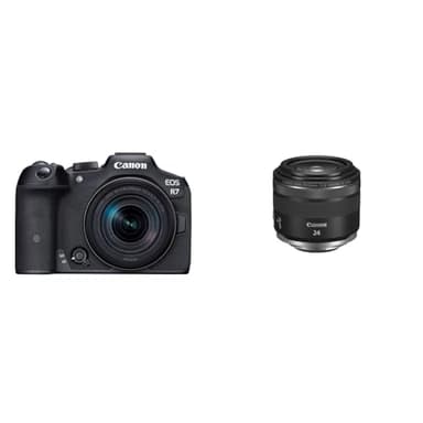 Canon EOS R7 Kit mit RF-S 18-150mm Objektiv + Objektiv RF 24mm F1.8 Macro IS STM