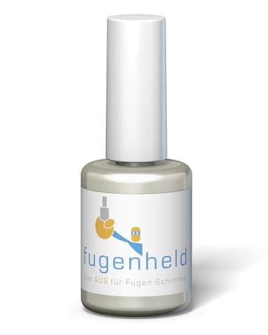 FUGENHELD Fugenstift Lichtgrau - Fugenversiegelung Innen - Feuchtigkeitsresistente Fugenfarbe für Zementfugen - Wasserfest & Schnelltrocknend - Made in Germany - 1x15ml