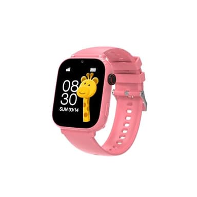 Smartwatch Kinder mit GPS und Telefon, 4G Kinderuhr mit Videoanruf Voice Chat, 2x Uhrarmband‌, SOS, Schulmodus, Schrittzähler, Wecker, Uhr Kinder Smartwatch für Mädchen Jungen Geschenke, Rosa