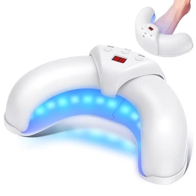 Suuprone Nagelpilz Laser für Zuhause, Gegen Nagelpilz Lasergerät Testsieger,910nm Infrarot + 470nm Blaues Licht, Hohe Qualität, Sicher und Zuverlässig, Anti Fungus Nail Laser