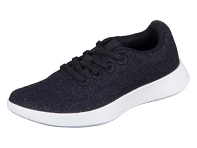 Allbirds Wool Runner NZ A12021 Merino Wool Recycled Nylon Blend Schwarz (Natural Black), 42