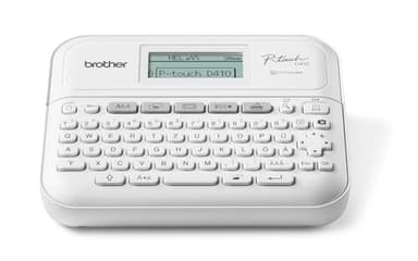 Brother PT-D410 Beschriftungsgerät für das Homeoffice und Büro (für 3, 5 bis 18 mm breite TZE-Schriftbänder, bis zu 20 mm/Sek. Druckgeschwindigkeit) weiß
