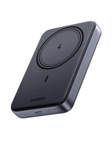 UGREEN Zapix Wireless Powerbank 10000mAh Magnetische Power Bank mit USB-C 20W, kabellose Externe powerbank MagSafe kompatibel mit iPhone 17 Pro Max/17 Pro/16/15 Pro Max/Pro/14/13/12(Schwarz)