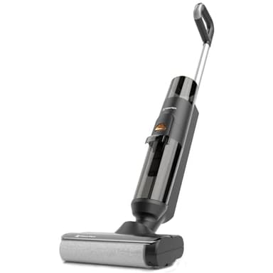 Hearten Nass Trockensauger Akku,Saugwischer Kabellos,Selbstreinigung/Leichtes Kabelloses/Anti-Verwicklungs LED-Display,Wet Dry Vacuum für Hartböden sowie Haushalte mit Haustieren und Kindern