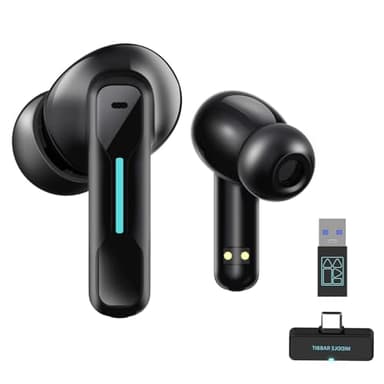 Middle Rabbit SW4 USB C Kabellose Kopfhörer für PC, Handy, Laptop, Bluetooth Wireless In Ear Headset mit 2,4GHz Dongle für Arbeit, Headphones mit Mikrofon für Büro, Earbuds für Computer Desktop