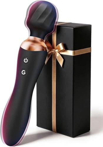 Cacuola Doppelkopf Vibrator Dildo, 360° Rotationskopf Vibratorensets für Frauen, Leise Sex Spielzeug für die Frau mit Stabiler Akkulaufzeit, G Punkt & Anal Sexspielzeug, Massagestab für Frauen Sex