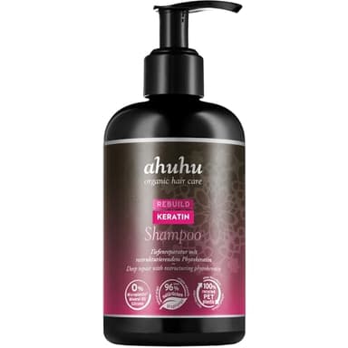 M. Asam ahuhu REBUILD Keratin Shampoo (250ml) – shampoo für geschädigtes Haar, Haarshampoo mit Keratin für Repair & Haarpflege, stärkt die Haarstruktur & mindert Haarbruch, sanfte Reinigung