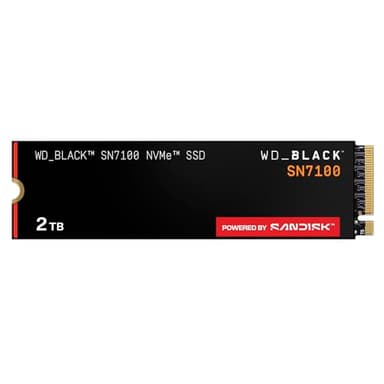 WD_BLACK SN7100 NVMe SSD 2 TB (High-Performance Gaming-Speicher, bis zu 7.250 MB/s Lesen, PCIe Gen4, Energieeffizienz, für Desktop, Laptop & Handheld-Spielekonsolen) - POWERED BY SANDISK