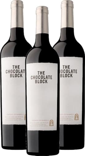 3er Vorteils-Weinpaket - The Chocolate Block - Boekenhoutskloof inkl. kostenlosem VINELLO.weinausgießer (3 x 0,75l)