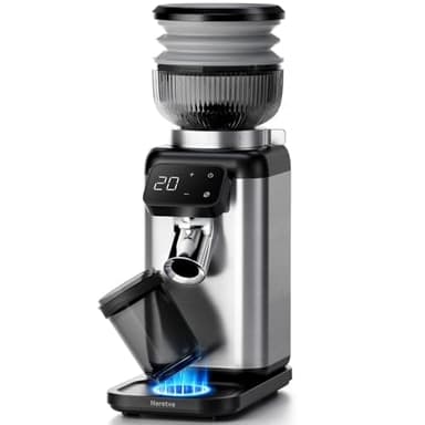 Neretva Kaffeemühle, Professionelle 40 Präzisionsschleife Kaffeemühle Elektrisch Gleichmäßige Mahlung&Antistatik&Rückstandsfrei Kaffeemühle Kegelmahlwerk Espresso/Filterkaffee/French Press/Moka-Kanne