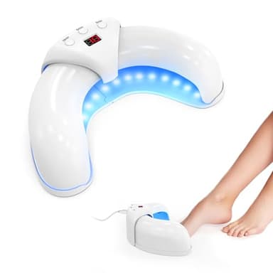 Nagelpilz Laser Gerät, Berrlly Nagelpilz Laser Device Verwendung für Mehrere Fingernägel und Zehennägel, Einfach zu Bedienendes Faltbares Gerät, Geeignet für Verfärbte und Verdickte Zehennägel