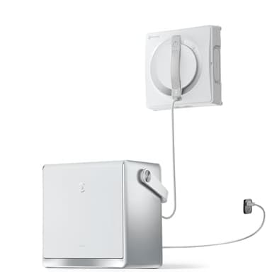 ECOVACS WINBOT ‎W2 PRO Omni Fensterputzroboter mit 6-in-1 Multifunktionsstation, Aufladen im Betrieb, 3-Düsen-Sprühkopf, 12-Stufen-Schutz, Win-SLAM 4.0 Pfadplanung, Weiß