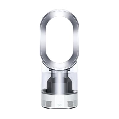 Dyson AM10 Luftbefeuchter und Ventilator, Ultrafeine Kaltluft-Befeuchtung, Automatische Feuchtigkeitskontrolle, Weiß/Silber