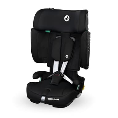 Maxi-Cosi Nomad XL Plus, Mitwachsender Kindersitz 9-36kg, 15 Monate - 12 Jahre, 76-150cm, Klappbarer Kinderautositz, Ultrakompakt & Leicht, G-CELL Seitenaufprallschutz, Reisetasche, Authentic Black