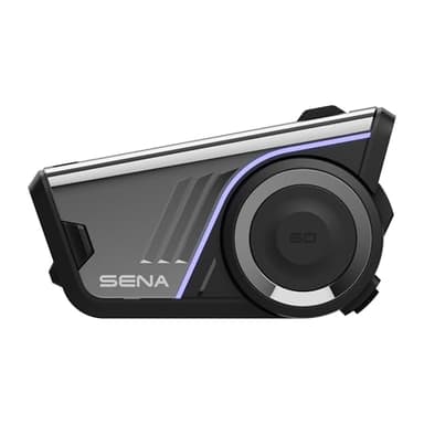 Sena 60S Motorrad-Kommunikationssystem Mesh 3.0, Wave, Bluetooth Intercom, IPX7 wasserdicht, 24 Std. Akku, 2 km Reichweite, Sound von Harman Kardon 2. Generation Helm-Kommunikationssystem