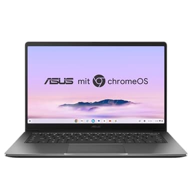 ASUS Chromebook Plus CX14 CX1405CTA Laptop | 14" FHD 16:9 IPS Display | Intel Core 3-N355 | 8GB RAM | 128GB eMMC | Intel UHD | ChromeOS | QWERTZ | Rock Grey