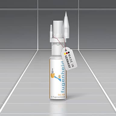 Fugenheld 2.0 Fugenstift Weiß - Fugenversiegelung Innen - Feuchtigkeitsresistente Fugenfarbe für Zementfugen - Wasserfest & Schnelltrocknend - 1x11,5ml