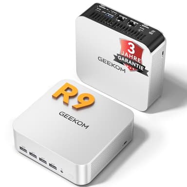 GEEKOM AI Mini PC A7 Max [2026 Edition] mit AMD Ryzen 9 7940HS | aufrüstbarem DDR5 RAM(kein festgelegter LPDDR, bis zu 128 GB) + 1TB SSD(bis zu 4TB), Mini PC Windows 11 Pro | 4 Modus | SD-Slot
