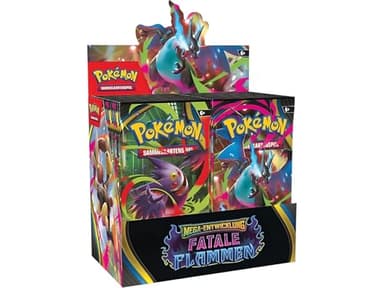 Pokémon-Sammelkartenspiel: Boosterpack-Display Mega-Entwicklung – Fatale Flammen (enthält 36 Boosterpacks)