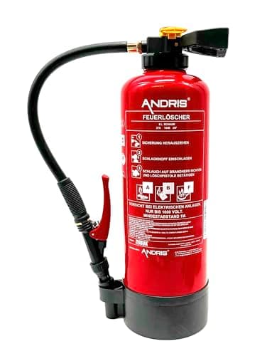 Aufladefeuerlöscher - fluorfrei 6L ABF Schaum (Fettbrand) 9LE (27A, 144B 25F) inkl. Wandhalterung, Menge:Löscher inkl. Instandhaltungsnachweis