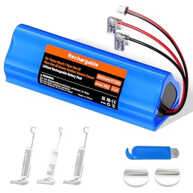 4500mAh/21,6V Nass-Trockensauger Akku für Tineco Floor ONE S3, Floor ONE S3 Breeze Cordless Wet Dry Vacuum Cleaner Batterie Lange laufzeit (1 Akku + 1 Pinsel + 3M-Klebeband)