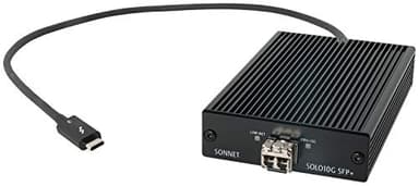 Sonnet Solo10G SFP+ Thunderbolt 3 zu 10Gb Ethernet Adapter mit 10GBASE-SR Transceiver | Kompatibel mit Mac, Windows, Linux, iPad Pro M-Serie | Für kreative Profis & High-Speed-Netzwerke