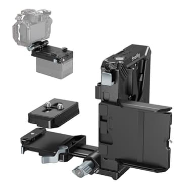 SMALLRIG V Mount Akkuplatte Kit für NEEWER V Mount Akku 5227 | QR-Platte für Arca, LCD-Bildschirmschutz und Kabelclips, D-Tap USB-C-Versorgung, All-in-One-Kamera-Video-Rig