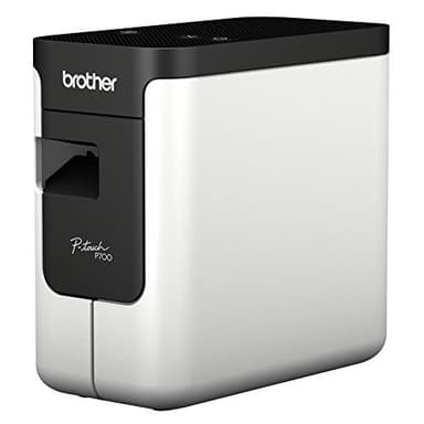 Brother PT-P700 Beschriftungsgerät für den PC (für 3,5 bis 24 mm breite TZe-Schriftbänder, bis zu 30 mm/Sek. Druckgeschwindigkeit), Schwarz, Grau