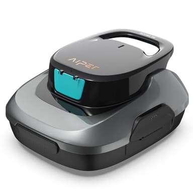 AIPER Scuba SE Poolroboter, Kabelloser Poolsauger Akku, 90 Minuten Reinigungszeit, Automatische Reinigung mit Selbsteinparkfunktion, Leichter Poolreiniger Ideal für Pools mit Flachem Boden