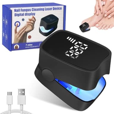 Nagelpilz Lasergerät & Zeitmessgerät, 400 mAh Wiederaufladbares Nagelpilz Laser Behandlungsgerät, Nagelpilz Testsieger für Fuß- und Handnagelpilz, Nagelpilz Behandlung Schnell Intensiv