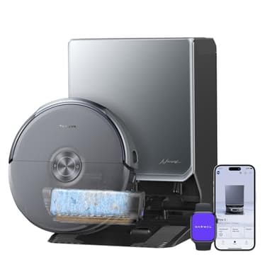 NARWAL Flow 2 Saug- und Wischroboter mit All-in-One-Station, FlowWash-Wischsystem mit 60 °C Heißwasser, 31.000 Pa Saugkraft, CarpetFocus™-Technologie, 100 °C Moppwäsche und 60 °C Heißlufttrocknung