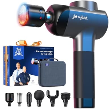 Bob and Brad X6 Pro Max Massagepistole mit Wärme Kälte und Metall Massagekopf, 11MM Amplitude Elektrisches Handmassagegerät Muskel Massage Gun zur Linderung von Muskelentspannung