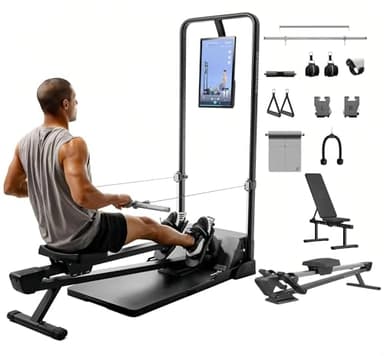 Speediance Smart Home Gym System, Gym Monster Multifunktionale Smith Maschine Home Gym Power Cage, Tragbare Kabelmaschine für Home Workout, Ganzkörper-Krafttraining Fitness (Family Plus)