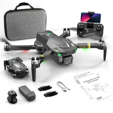 Drohne mit Kamera, 1080P HD faltbare Drohne mit Schwebekontrolle, Gesten-Selfie, Höhenhaltung, 360° Flip, Ein-Knopf-Start, 1 Akku, Einsteigerfreundliches Spielzeug für Jungen und Mädchen ab 12 Jahren