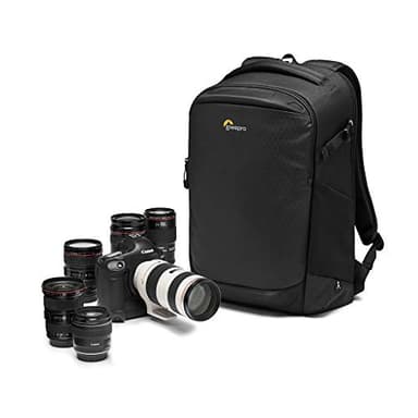 Lowepro Flipside BP 400 AW III Kamerarucksack für spiegellose/DSLR-Kameras - rückwärtiger und seitlicher Zugang - Fachteiler anpassbar - für spiegellose Kameras wie Sony α7 - LP37352-PWW, Black