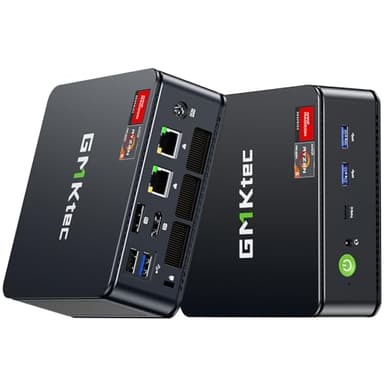 GMKtec Gaming Mini PC Ryzen 5 7640HS (stärker 6800H) mit grafikkarte AMD 760M, 16GB DDR5 RAM 1TB M.2 SSD, Mini Desktop Computer mit Dual 2.5G LAN/WiFi 6E/Triple 4K Display/USB 4.0 für Spiele und Büro