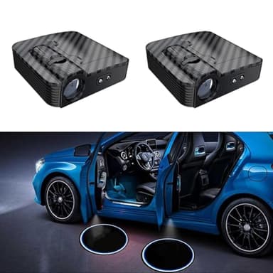 ＨＡＯＡＮＧＺＨＥ 2 Stück Personalisiert Auto türlicht Muster-Projektor, HD LEDTüRbeleuchtung Foto Projektor, Autotür Willkommen LED Light, Personalisierte Led Einstiegsleuchten für alle Auto
