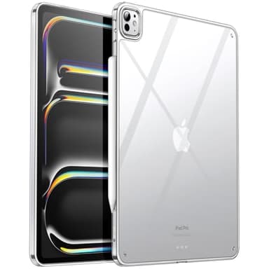 JETech Klar Hülle für iPad Pro 13 Zoll M5/M4 (2025/2024), Anti-Vergilbung Transparent Stoßfest Dünn Tablet Rückendeckel mit Hart PC Rückseite und Soft TPU Stoßfänger