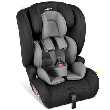 tectake® Kindersitz für Kinder von 76-150 cm, i-Size (ECE R129), Kindersitz Isofix bis 36 kg, Autositz für Kinder ab 15 Monate, Autositz Befestigung mit 5-Punkt Sicherheitsgurt und Top Tether