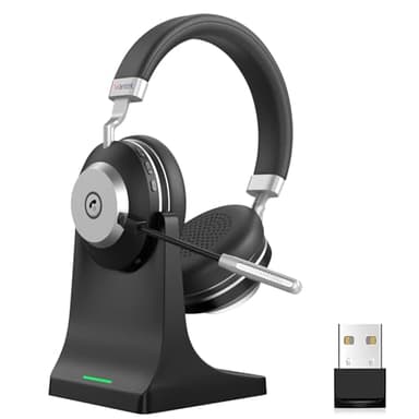 Wantek Kabellose Bluetooth Kopfhörer mit ANC, Bluetooth 5.3, Kristallklarem Mikrofon, 30h Akku, Leicht & Ergonomisch – Ideal für Büro, Homeoffice & Videokonferenzen