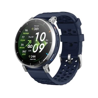 Amazfit Active 3 Premium 45mm GPS Lauf-Smartwatch, 1,32" AMOLED Saphir-Display, 12 Tage Akku, 4GB, NFC, Offline-Karten, 170+ Trainingsmodi, 5 ATM, Herzfrequenz- & Fitness-Tracker für Android & iPhone