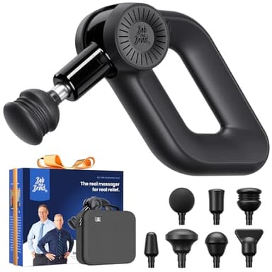 Bob and Brad D6 Pro Massagepistole mit 16mm Amplitude und OLED-Bildschirm, Percussion Massage Gun Muskel Massagegerät mit Tragetasche, Massage Pistole für Schulter Rücken Bein Muskelentspannung