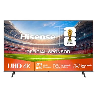 Hisense 43E6NT 108cm (43 Zoll) Fernseher, 4K UHD Smart TV, Precision Colour, HDR, Dolby Vision, 60Hz, Triple Tuner DVB-C/S/S2/T/T2, WiFi, HDMI 2.1, Bluetooth, Alexa Built-in, Schwarz, [2024]